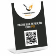 Placa QR Code Pix em Acrílico