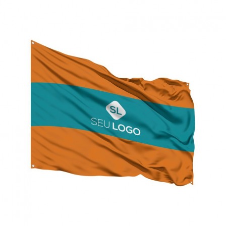Bandeira com ilhós 900x700 mm
