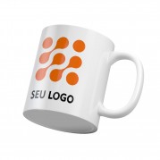 Caneca de Cerâmica Branca 325ml