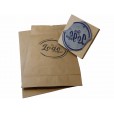 Carimbo para personalização de sacos e sacolas - Tamanho 14,7 x 14,7cm