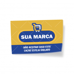 Adesivo Lacre Segurança Retangular - 9,0x4,5 cm